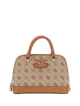 GUESS 1 USCITA Guess Neda Dome Satchel Borsa a Mano Donna Marrone Marrone